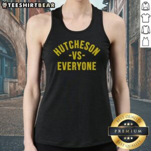Official Hutcheson Vs Everyone Tank top featuring a bold graphic design