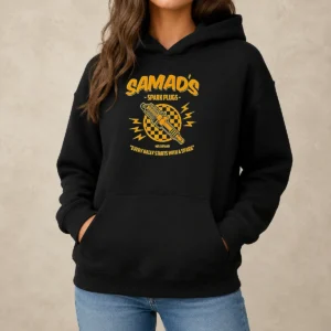 Original Samads Spark Plugs Every Rally Starts With A Spark Hoodie