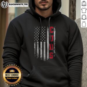 Nice Vintage Cubs Name American US Flag Sports Hoodie featuring a classic design and comfortable fit.