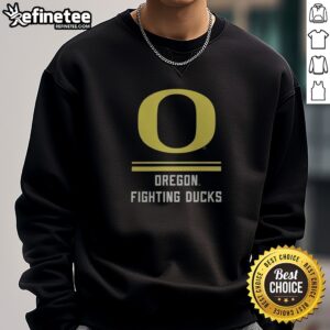 Nice Oregon Ducks Fighting Ducks sweatshirt featuring a vibrant team logo on a cozy fabric.