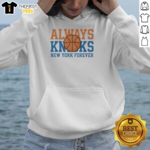 Premium New York Forever Always basketball-inspired hoodie featuring a stylish design, perfect for sports enthusiasts.