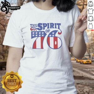 Vintage ladies tee featuring 'Awesome: The Spirit of 76' design, perfect for patriotic fashion lovers.