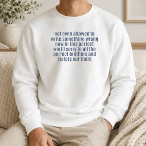 Hot Not Even Allowed To Write Something Wrong Sweater