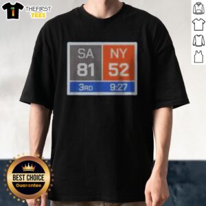 Pretty New York Knicks Comeback San Antonio Spurs 81 NY 52 Shirt featuring bold team graphics on a comfortable cotton tee