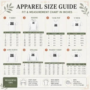 Size chart for Hot Victor Wembanyama San Antonio Spurs Pardon My French Basketball Slogan Typography with measurements in inches and cm