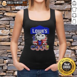 Awesome Snoopy Peanuts Lowe'S Cool Woodstock Tank top featuring a fun design for casual wear