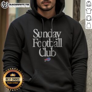 Premium Buffalo Bills Sunday Football Club Hoodie displayed in vibrant team colors for football fans
