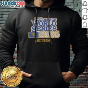 Funny West Virginia Mountaineers Baseball 2026 NCAA College World Series Hoodie displayed on a neutral background