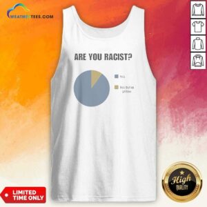 Premium Are You Racist Yes Yes Put In Yellow Pie Chart Graphic Tank Top