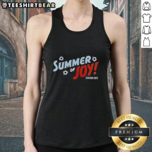 Awesome Summer of Joy Chicago 2022 tank top featuring vibrant colors and a fun graphic design for summer wear.