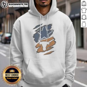 Hot Dallas Cowboys Texas Longhorns Football Teams Design Hoodie featuring vibrant team graphics