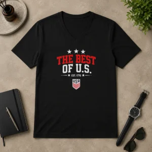 Awesome USMNT The Best Of U.S V-Neck Shirt