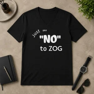 Pretty Randy Weaver Just Say No To Zog V-Neck Shirt