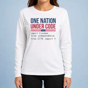 Nice One Nation Under Code Long Sleeve Shirt