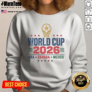 Original Vintage 2026 World Cup USA Canada Mexico Soccer Sweatshirt