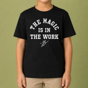 Pretty Ben Stiller Jalen Brunson The Magic Is In The Work Signature Kids T-Shirt