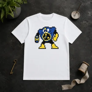 Original Blue Robot Pixel Art Mega Man Style