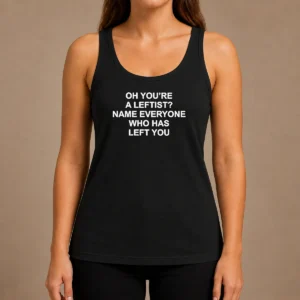 Official Oh You'Re A Leftist Name Everyone WHO Has Left You Tank Top