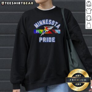 Premium Minnesota Frost PWHL Pride Month Sweatshirt featuring vibrant colors and a cozy fit.
