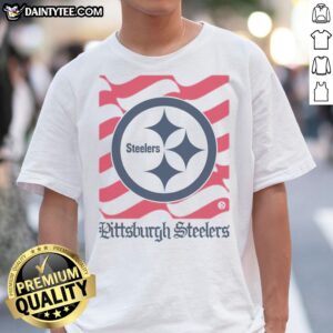 Awesome Pittsburgh Steelers American Heritage Wordmark Shirt featuring a bold team logo and classic fit.