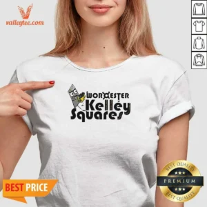 Good Worcester Kelley Squares Wordester Kelley Squares V-Neck Shirt