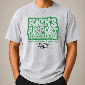 Cute Tom Petty Rick'S Airport Recorders The Best Round Washed T Shirt in soft cotton fabric with vintage wash finish