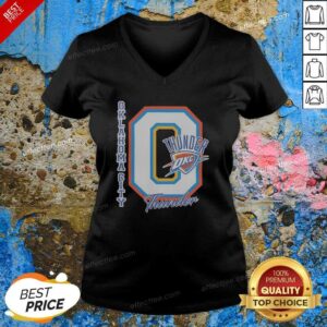 Good Oklahoma City Thunder Merch West Conference Champions Big Logo v neck optimized for fans