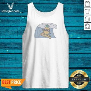 Official Top Cool Pineapple Wearing Sunglasses Surfing On Pizza Slice Ocean Wave Cartoon Tank Top