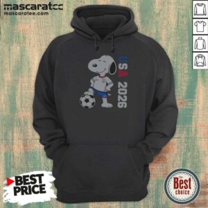 Nice Snoopy USMNT 2026 World Cup Soccer Team Character Logo Shirt For Fans Of USA 2026 Hoodie