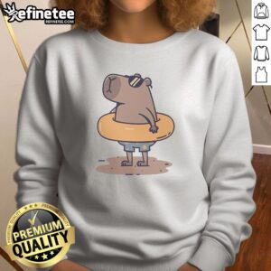 Hot Summer Capy sweatshirt featuring a vibrant summer-themed graphic design.