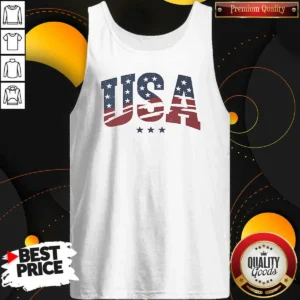 Top USA Patriotic Stars Tank Top