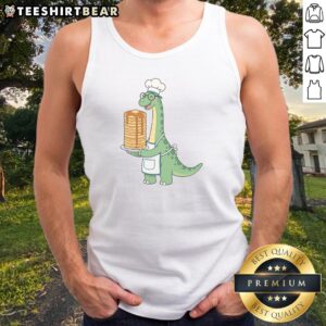 Official The Pancake Saurus Cute Funny Dinosaur Tank top featuring a playful dino design.