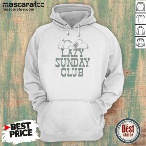 Premium Snoopy Lazy Sunday Club Hoodie