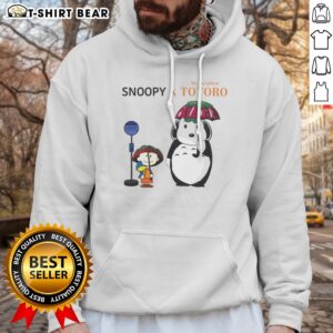 Pretty Snoopy Peanuts Charlie Brown Woodstock My Neighbor Totoro Snoopy X Totoro My Neighbor Hoodie featuring vibrant graphics