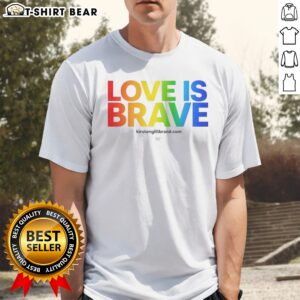 Good Kirsten Gillibrand Love Is Brave Kirsten G Brand Shirt featuring a bold design and soft fabric.