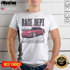 Original Throtl Race Dept Porsche 911 World Championship Team shirt displayed on a clean background, perfect for motorsport fans.