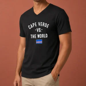 Original Cape Verde Vs The World National Team Pride Patriotic Country Flag World Cup 2026 V-Neck Shirt