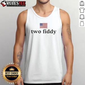 Hot American Flag Two Fiddy Tank Top