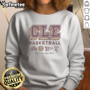Pretty Cleveland Cavaliers Ncaa Basketball Est 1970 sweatshirt featuring Cleveland Big Dreams Bigger Heart design