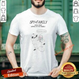 Pretty Anya Forger And Bond Spy X Family World Peace Depends On The Forgers shirt optimized, showcasing a vibrant design