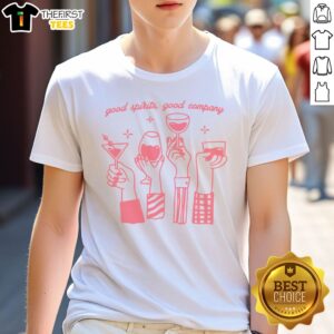 Awesome Spirits Good Company Butter Shirt featuring a unique and vibrant design for casual wear.