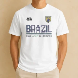 Funny AEW Tournament Soccer Collection Brazil Onde Lutam Os Melhores Shirt