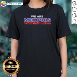 Hot Memphis Wrestling We Are Memphis Wrestling Official Logo Graphic Ladies Shirt featuring bold logo design