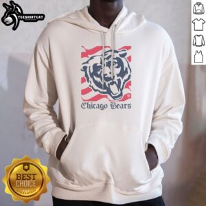 Official Chicago Bears American Heritage Wordmark Hoodie featuring the iconic team logo