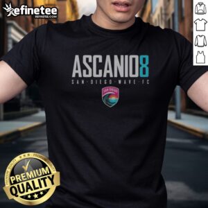 Good San Diego Wave FC Ascanio 8 San Diego Wave FC T-Shirt in vibrant colors and comfortable fit