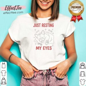 Original French Bulldog Just Resting My Eyes V-Neck Shirt