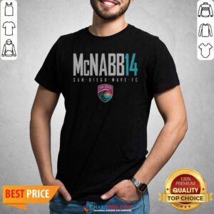 Official San Diego Wave FC Mcnabb 14 San Diego Wave FC Soccer Team Fan shirt optimized for product display