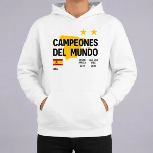 Top Spain Campeones Del Mundo 2010 South Africa And 2026 World Cup Hoodie