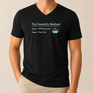 Pretty Hot The Scientific Method Step 1 F Around Step 2 Find Out V-Neck Shirt