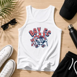 Hot Kid'S Bay FC Soccer Player Ash Tank Top